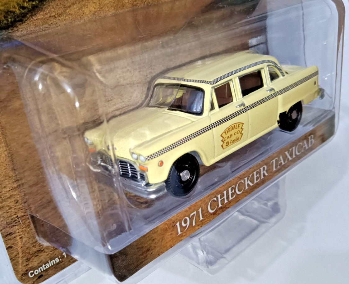 1:64 HOBBY EXCLUSIVE DUKES OF HAZZARD 1971 CHECKER TISDALE TAXICAB NOT PRODUCED!