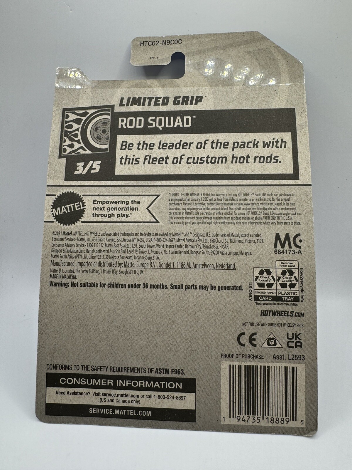 2024 Hot Wheels Road Squad Mainline Limited Grip 3/5