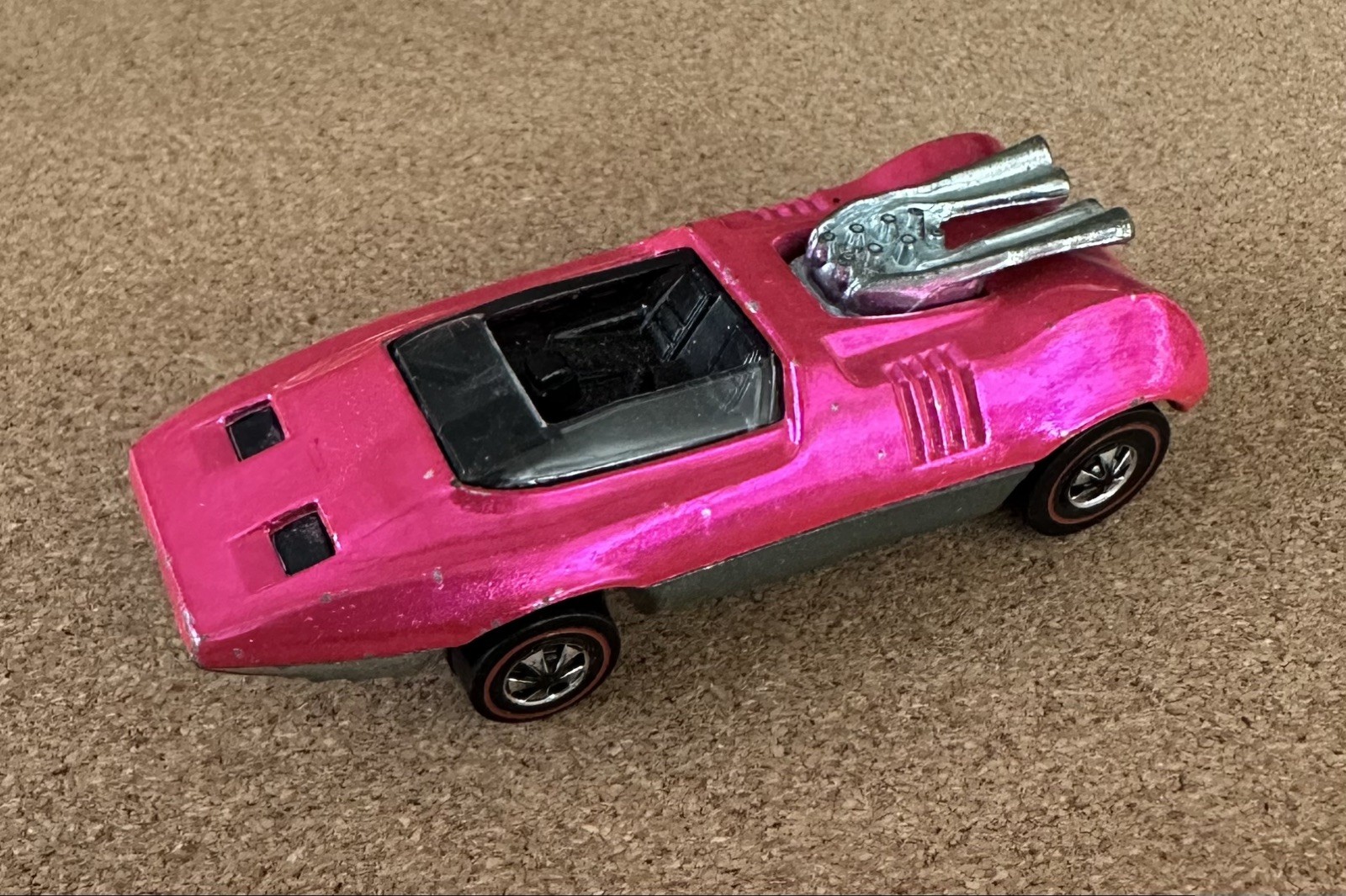1970 Hot Wheels Redline PEEPING BOMB U.S.A. Spectraflame Pink
