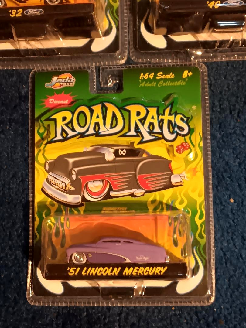 Road Rats diecast 51′ Merc, 32′ & 40′ Fords