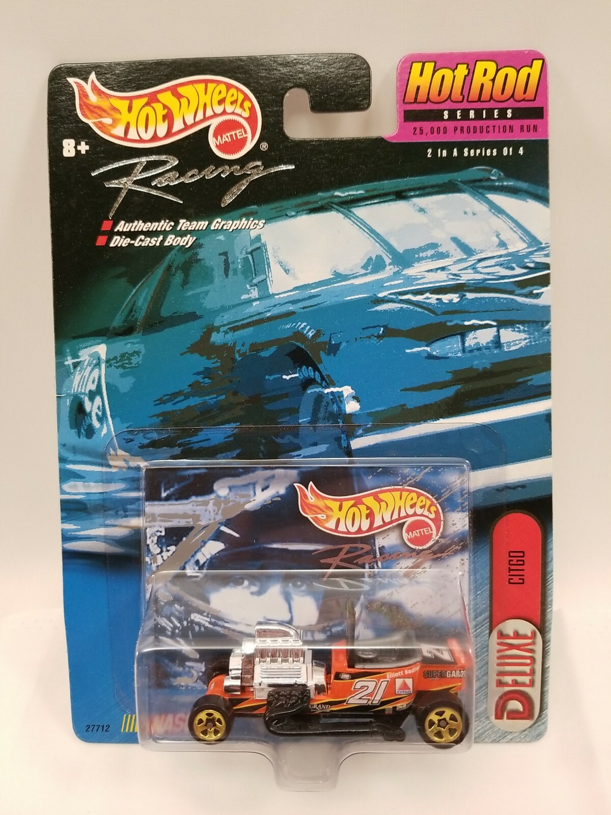 1999 Hot Wheels Racing Hot Rod Series T-Bucket #21 Citgo deluxe limited new