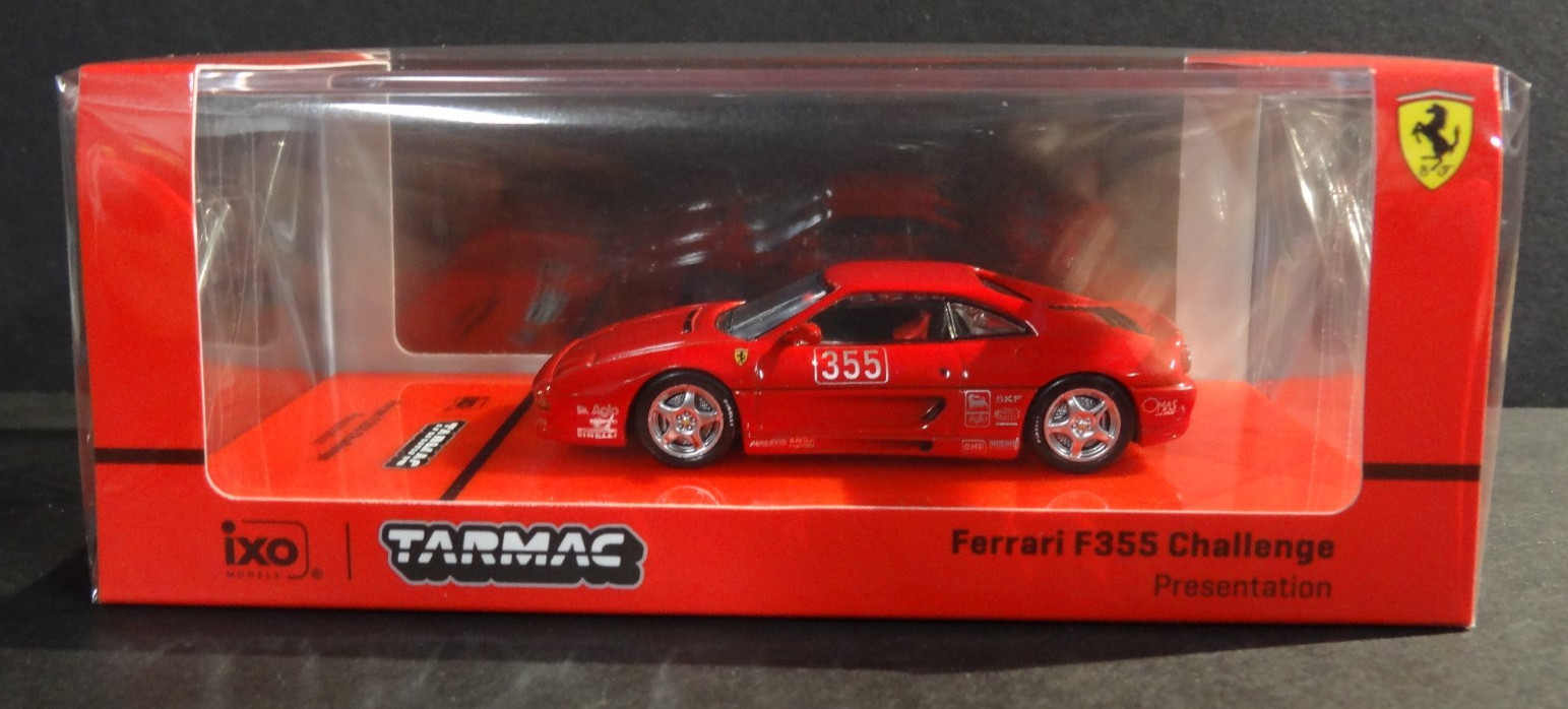 TARMAC WORKS 1/64 RED – FERRARI F355 CHALLENGE PRESENTATION – HOBBY64