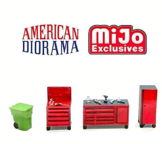 American Diorama 1/64 METAL TOOLS Set B Garage Accessories Die Cast