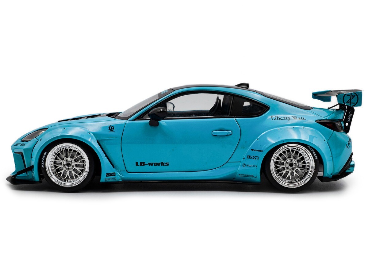 1/18 Solido 2024 Toyota GR86 Liberty Walk Body Kit Baby Blue S1813601