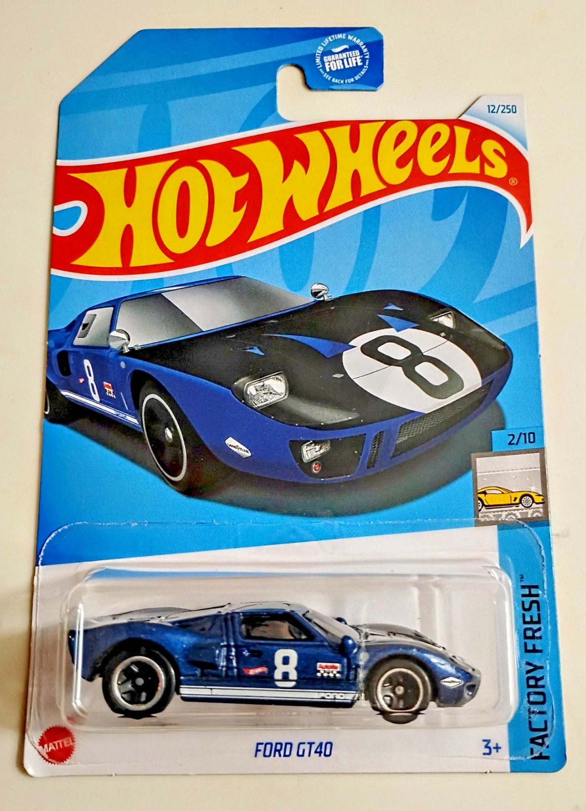 2024 Hot Wheels Lot 15 Ford GT40 12/250 Factory Fresh 2/10 Blue, White