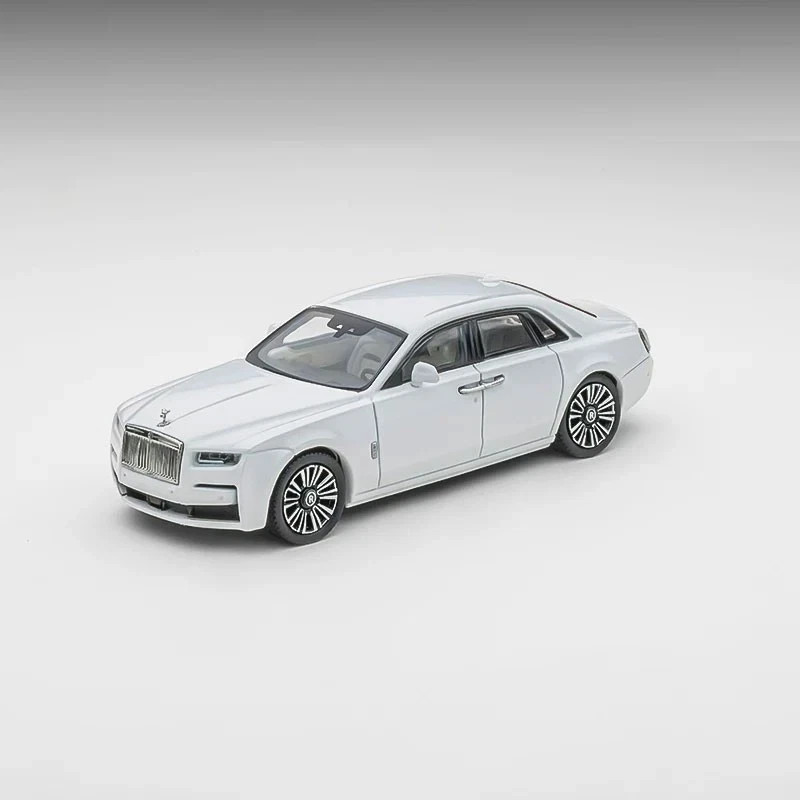 ROLLS ROYCE GHOST SECOND GEN SERIES II WHITE 1/64 DIECAST CAR BY KING MODEL KM