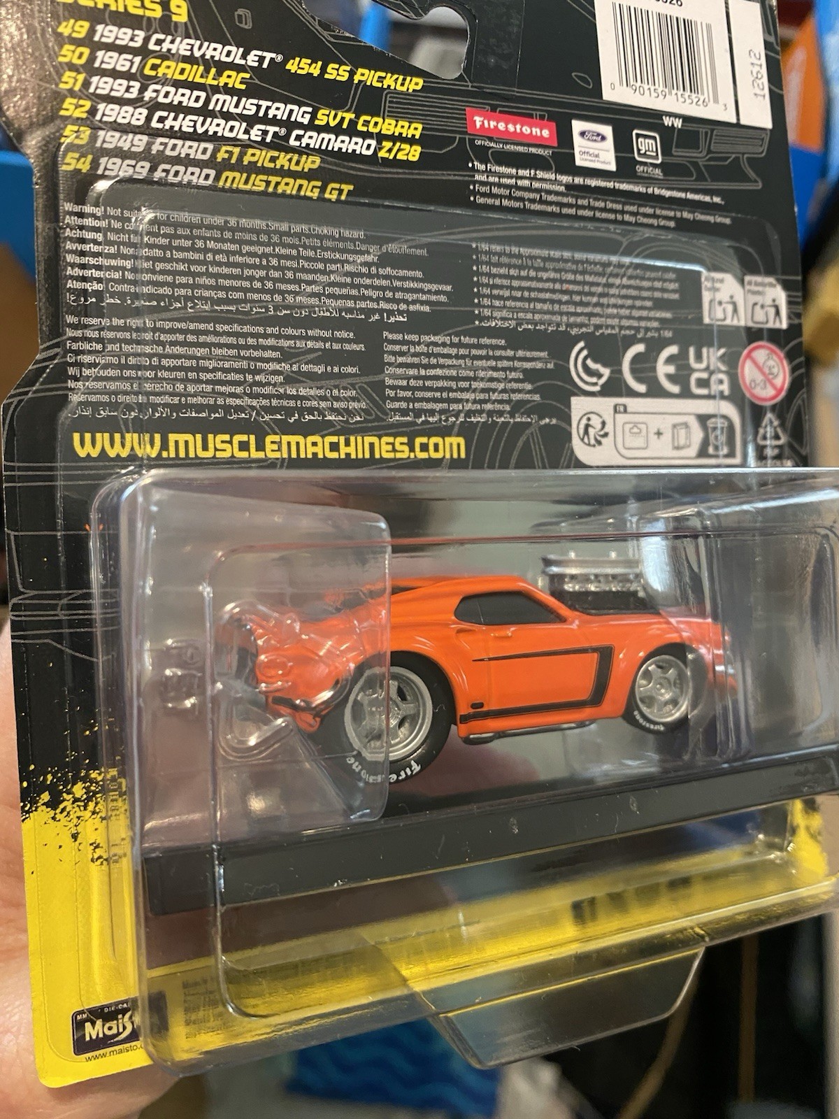 2026 Muscle Machines 1969 Ford Mustang In Orange VHTF