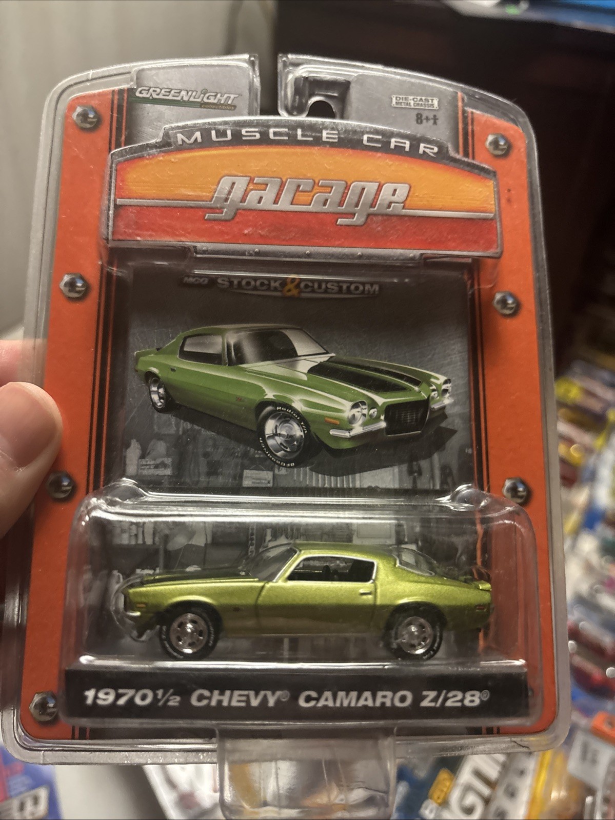 Greenlight MCG 1970 1/2 Chevy Camaro Z/28, Green, 1:64 Vintage Rare Diecast