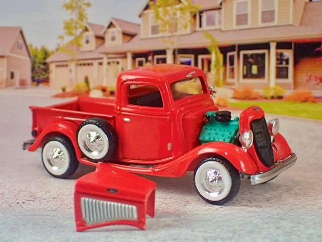 Vintage Motoring 1935 Ford Flathead V8 Step-side Pickup 1/64 Scale Ltd Edition R