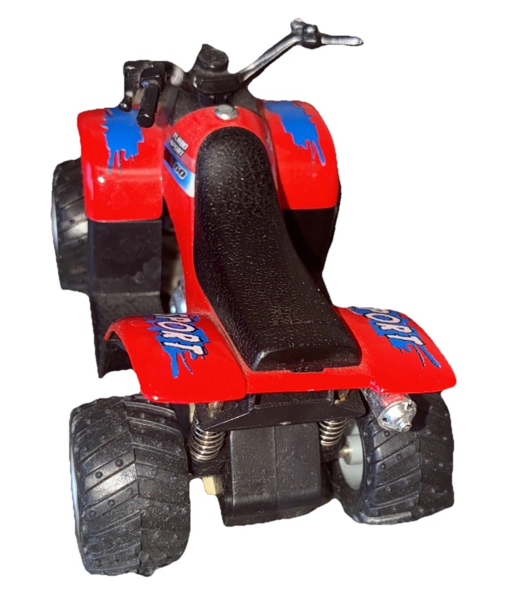 Kintoy Smart ATV Red Kinsmart 3506D Diecast Model Toy Pull Back Action *flaw