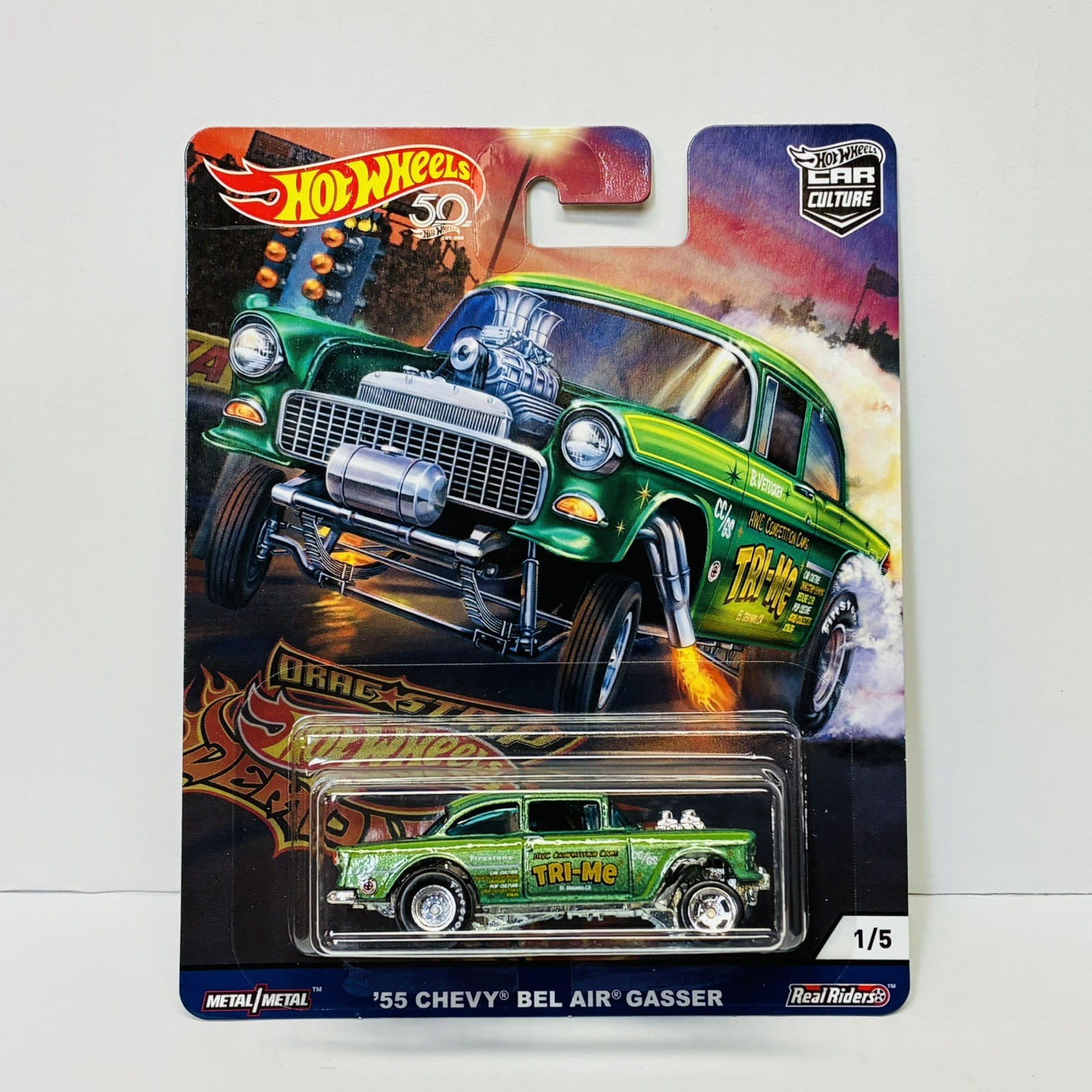 Hot Wheels 2018 Car Culture Drag Strip Demons 5 Car Set with protectors