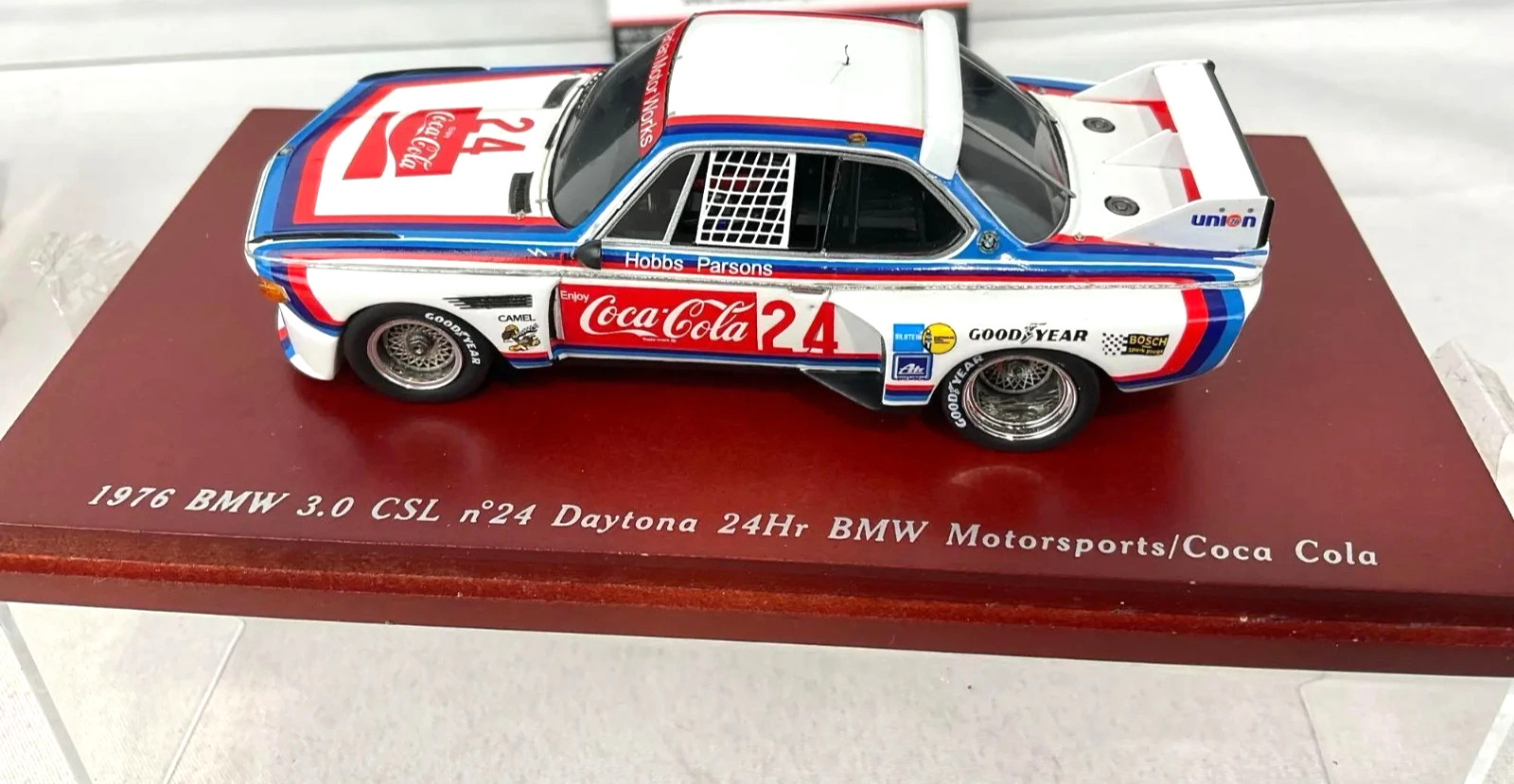 TSM 1:43 Model: 1976 BMW 3.0 CSL, Coca Cola Race Car 24 TSM114347 Rare TrueScale