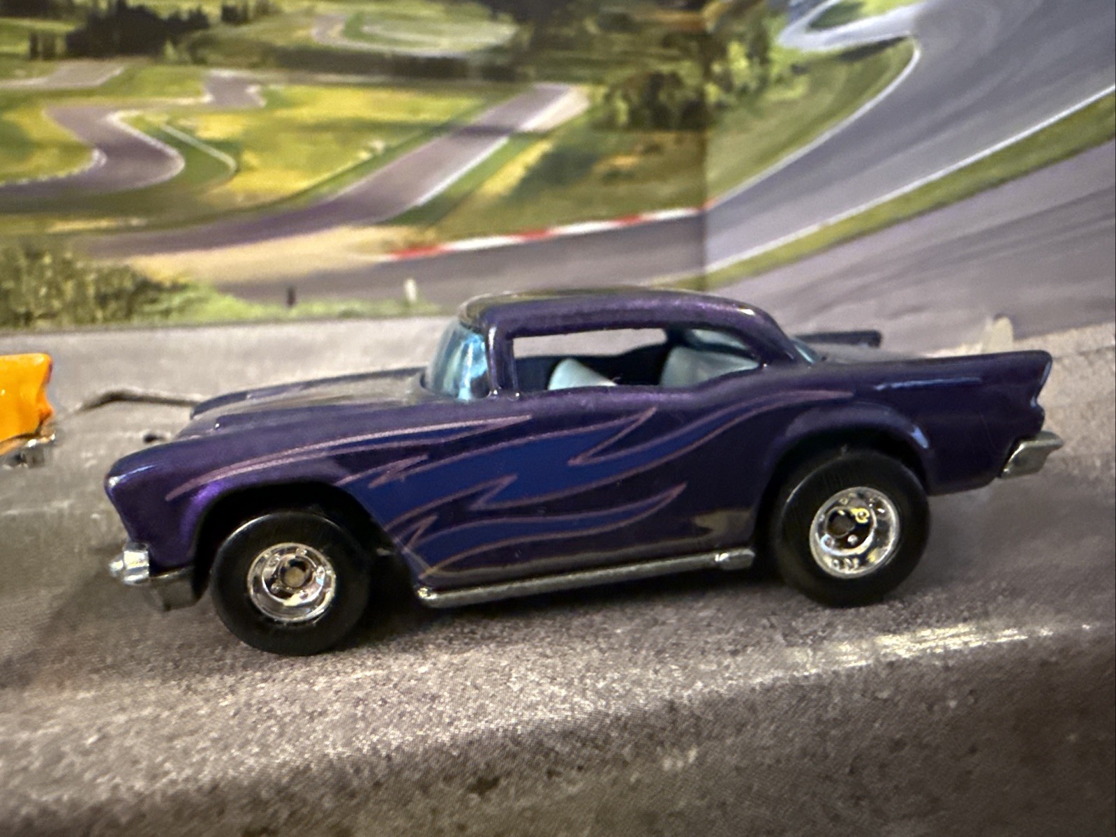 Hot Wheels 57′ Chevy Hot Rod Metal Flake Maroon Red GHO Cal Custom Editors Choi
