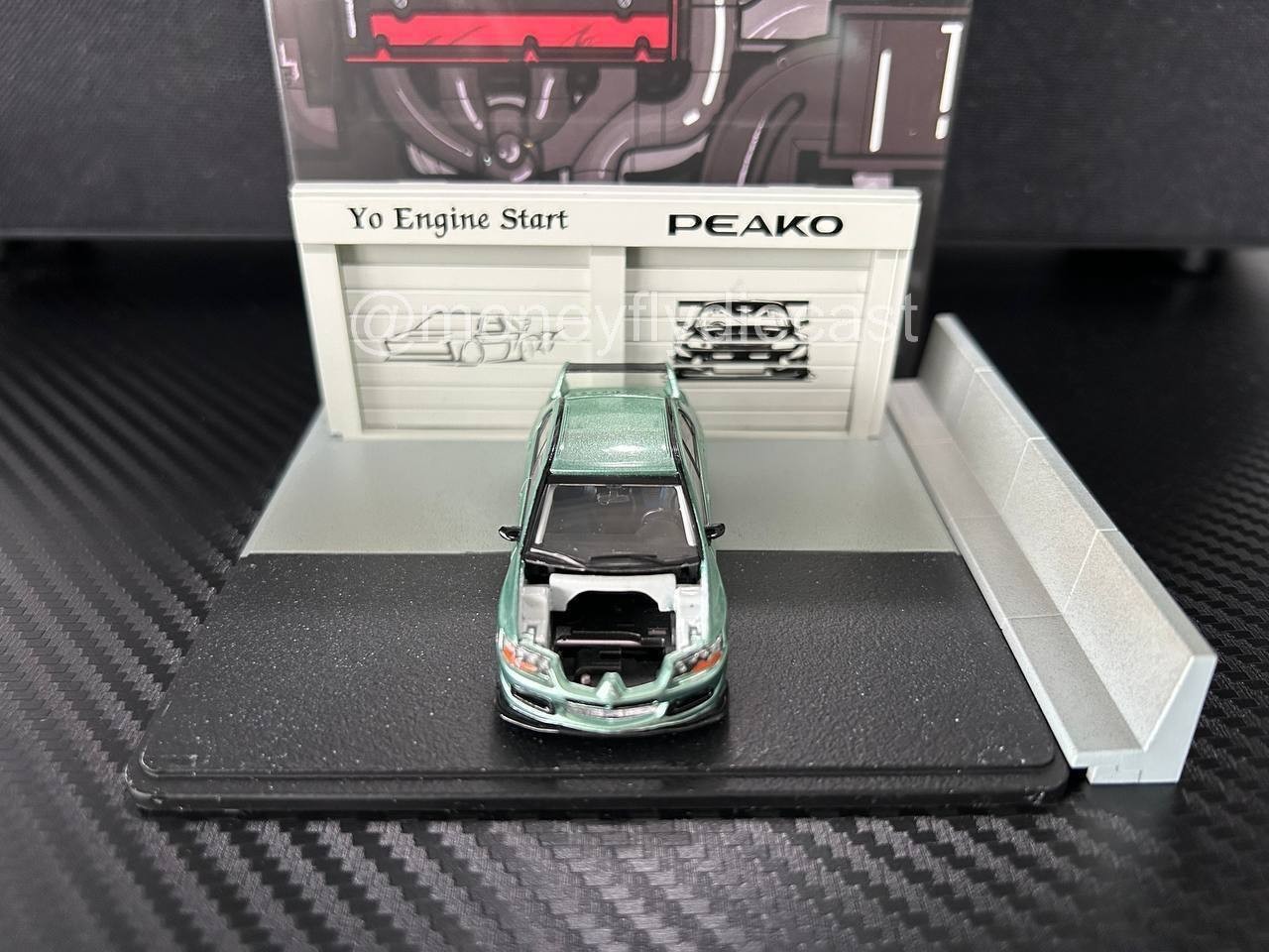 [CUSTOM] 1/64 Y.E.S Peako Mitsubishi Evolution Evo 8 VIII Metallic Mint Green