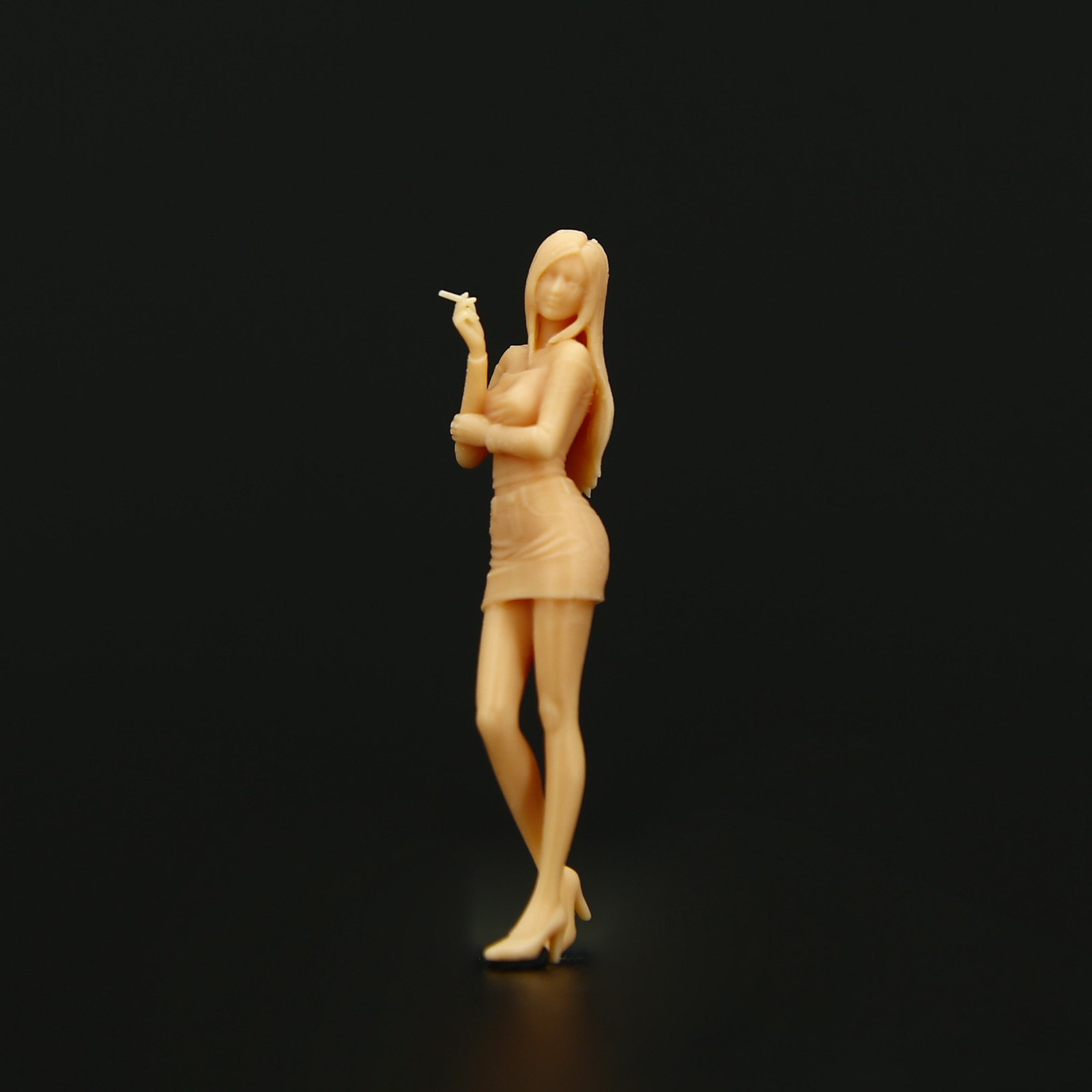 1/43/64 Scale Diorama DIY Unpainted Figure Garage Scene Accessories Prop Model