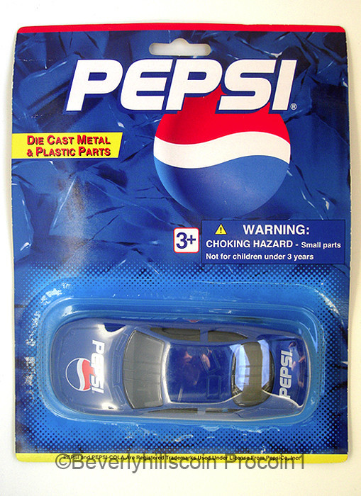 Pepsi Golden Wheel Special Edition Die Cast Metal and Plastic Racing Sports Car