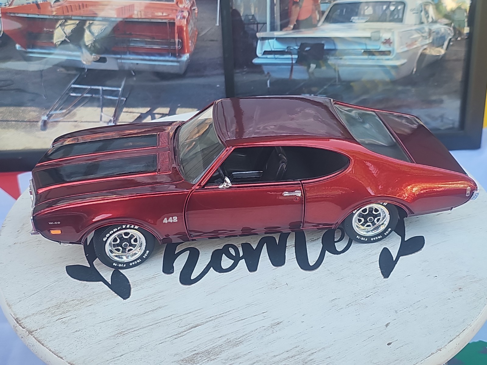 ERTL American Muscle 2 GRAND Series Diecast 1969 Olds 442 W-30 Red W/ Black 1/18