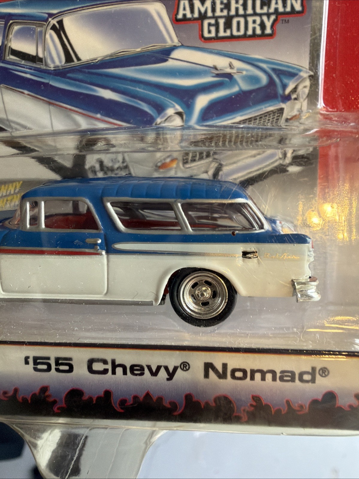 🇺🇸1955 Chevy🇺🇸Nomad🔔Bel Air American🇺🇸Glory 1/64 Diecast Street🔥Freaks