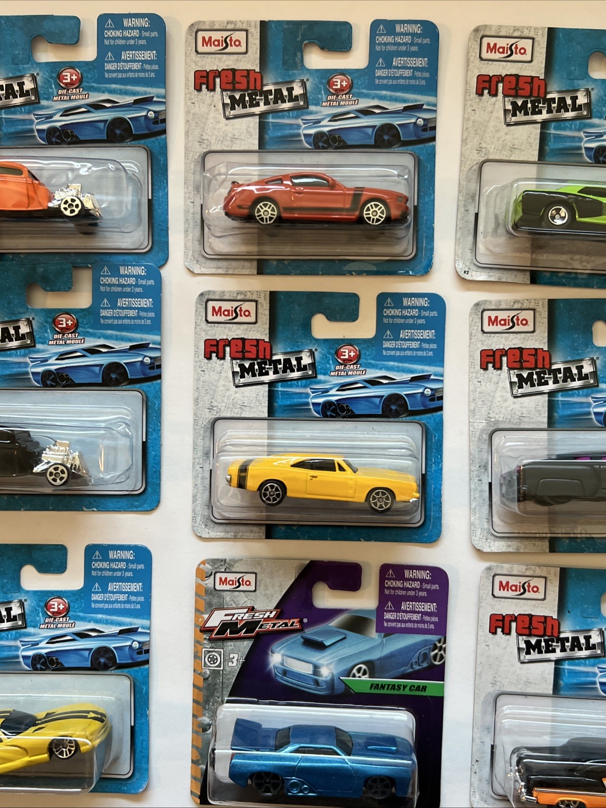 Maisto Fresh Metal Collectible Toy Cars 9-Pack Assortment New 2010-17-18 Models