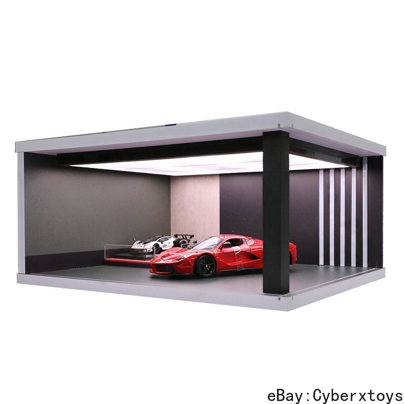 1:18 Extra Large Ceiling LED Car Model Display Case Exhibition Scene Parking Lot