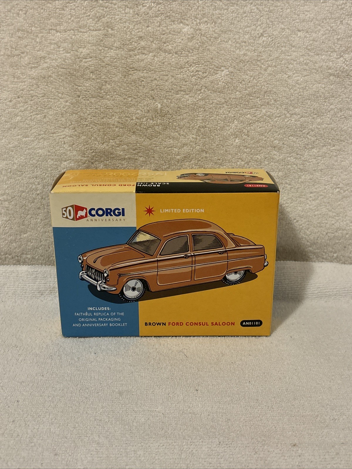Corgi AN01101 50th Anniversary Brown Ford Consul Saloon Ltd Edition NIB