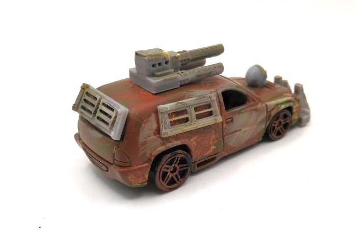 Custom Mad Max Zombie War Wasteland Road Warrior Truck 1/64 Hot Wheels Vehicle