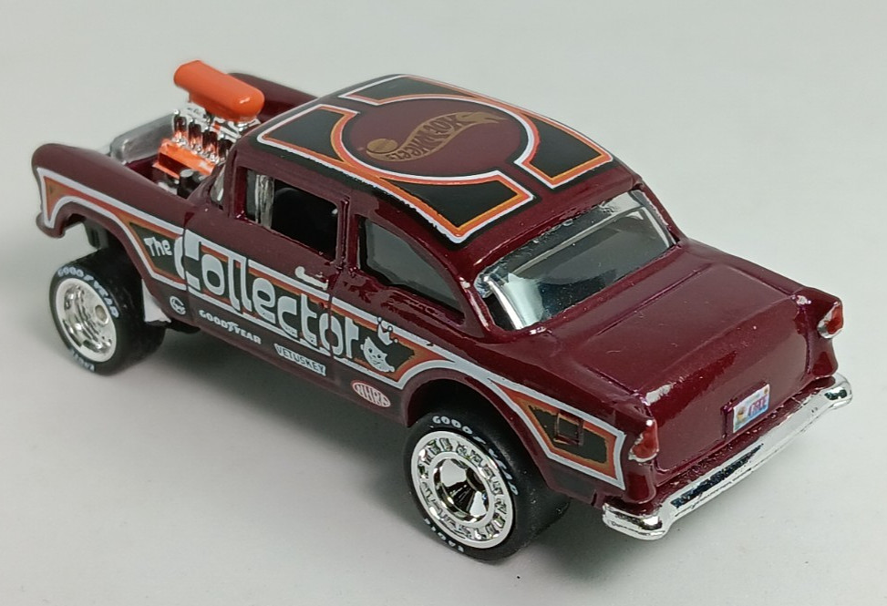 Custom, Hot Wheels ’55 CHEVY BEL AIR GASSER, “Dressed up “Collector”