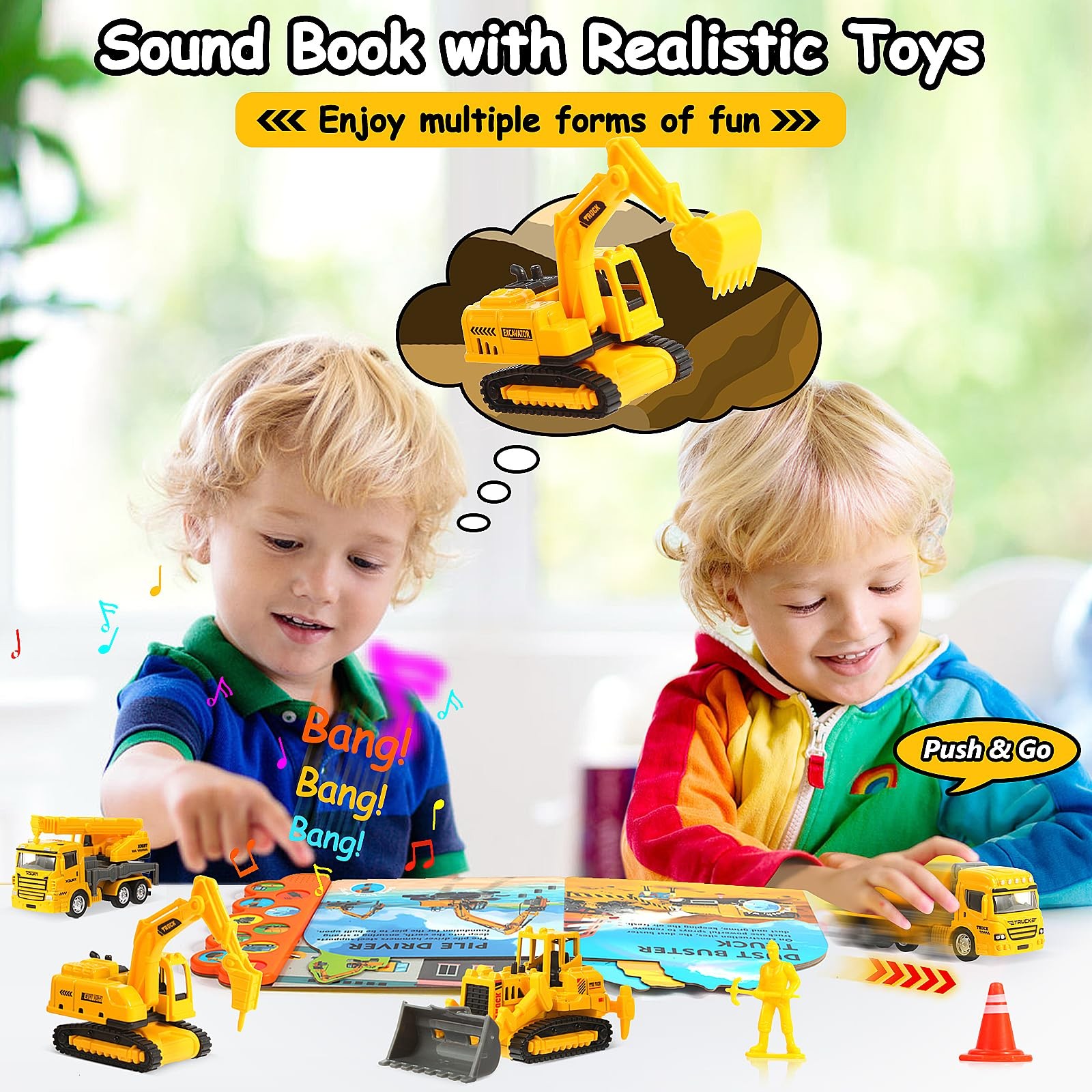 Construction Toys with Sound Books – Dig It! Dump It! Build It! Construction …