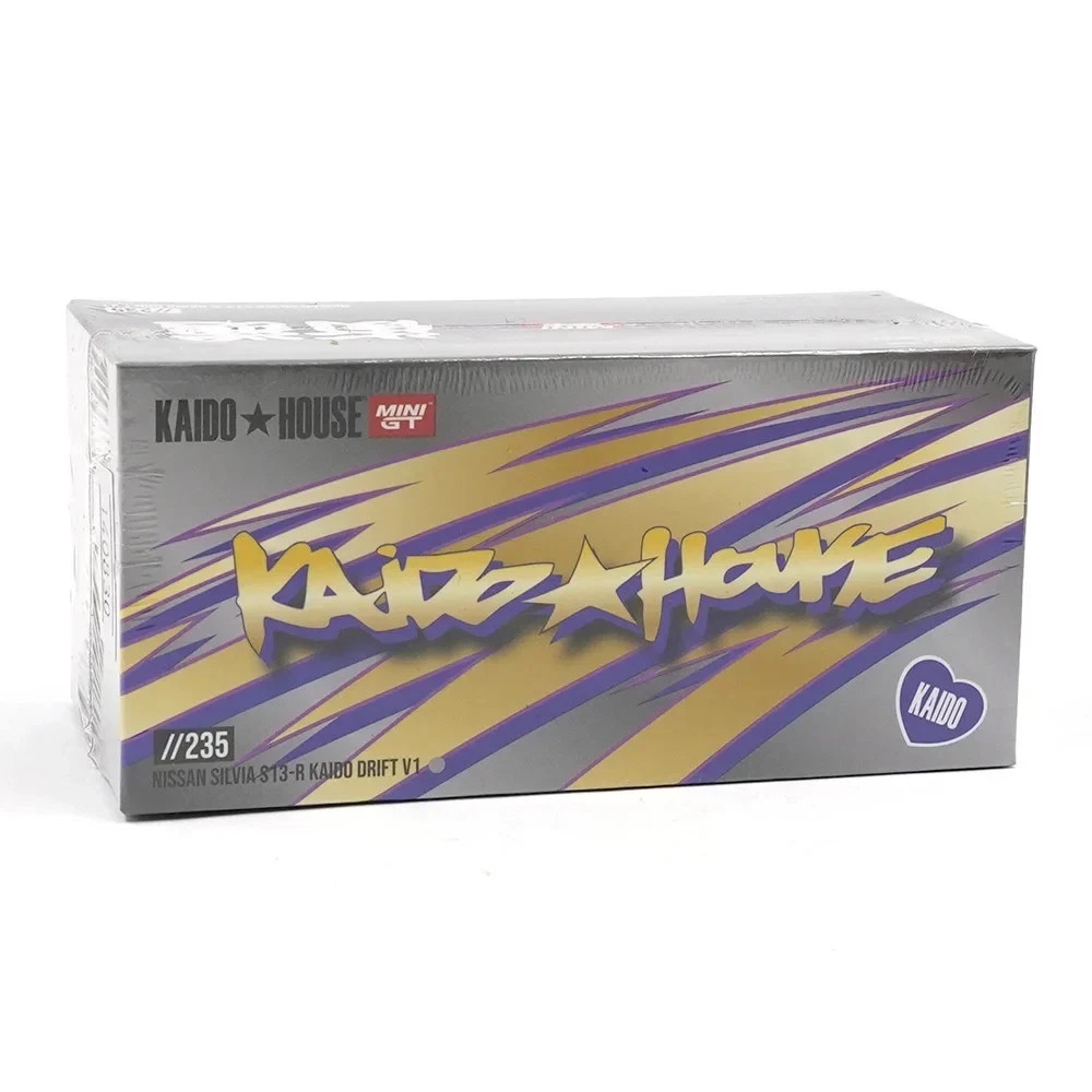 1/64 Kaido House x Mini GT Nissan Silvia S13-R Kaido Drift V1 Greddy Grey