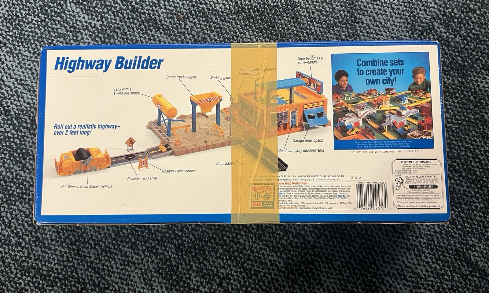 Hotwheels 1990 City Construction Vintage NIB Unopened #9576
