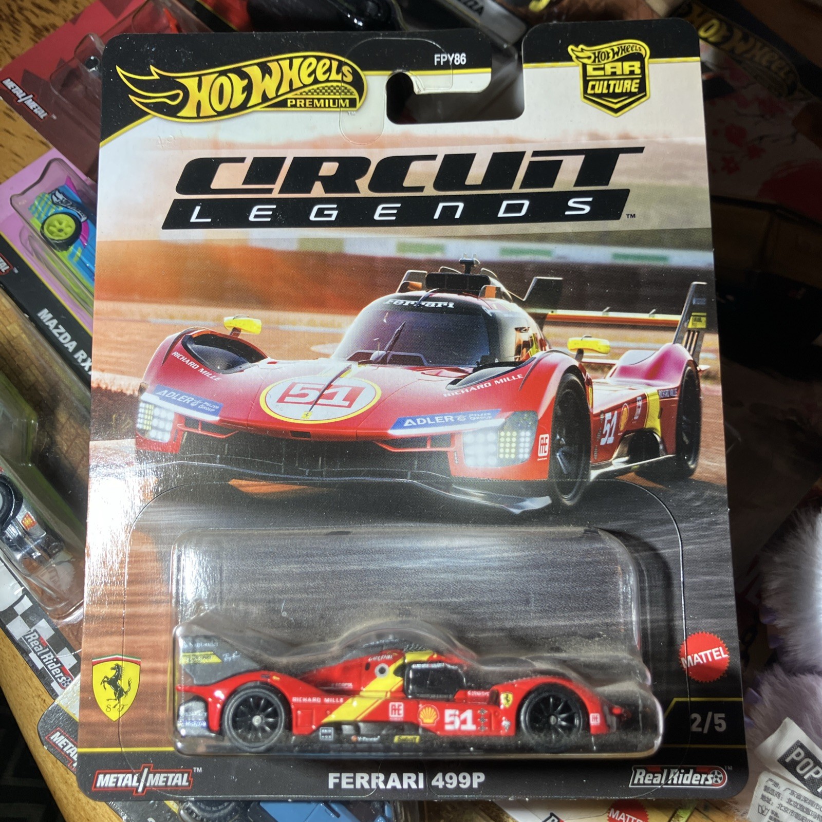 2025 Hot Wheels FERRARI 499P Premium Circuit Legend 🍒Red