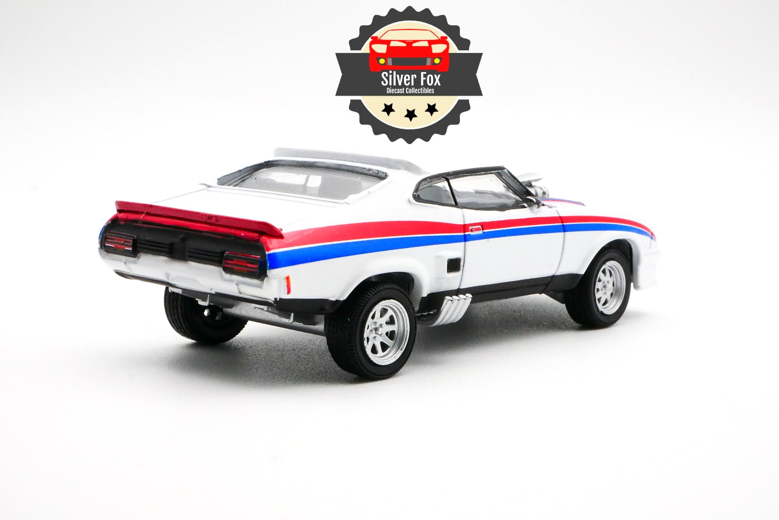 1973 FORD FALCON XB WHITE RACING 1/64 SCALE DIECAST COLLECTOR MODEL CAR