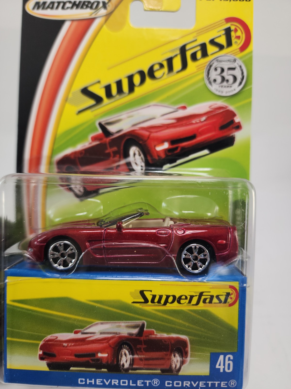 Matchbox Superfast Red 1957 Chevrolet Corvette 1:64 Diecast Red Limited New