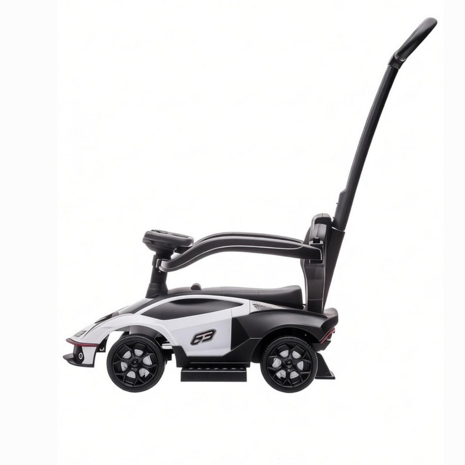 White Toddler Push Car – Stroller Walking Car for Age 1-3, Backyard Outdoor Fun