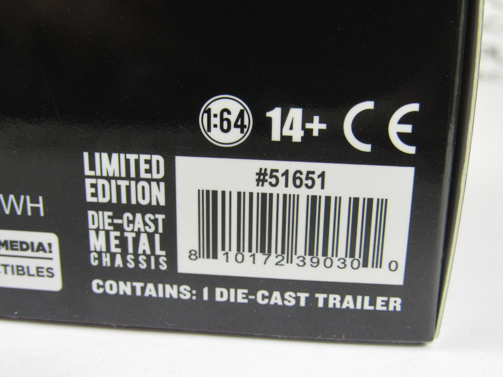 2025 SURPLUSgoodies Exclusive: Greenlight 1:64 Black GOOSENECK TRAILER #51651