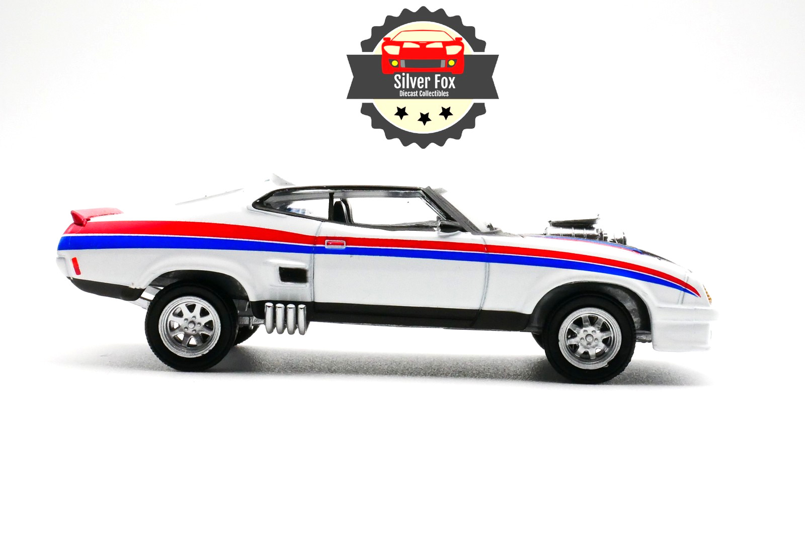 1973 FORD FALCON XB WHITE RACING 1/64 SCALE DIECAST COLLECTOR MODEL CAR