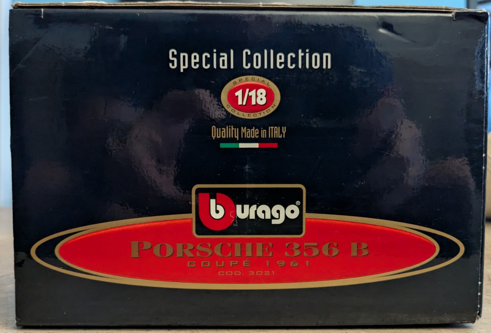 Bburago Porsche 356B Coupe 1961, Black 1/18, COD 3021, Special Collection