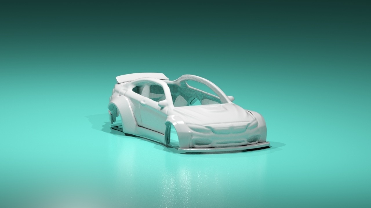Liberty Walk Style Wide Body Kit for Hot Wheels BMW M4 – Resin – 3d Printed