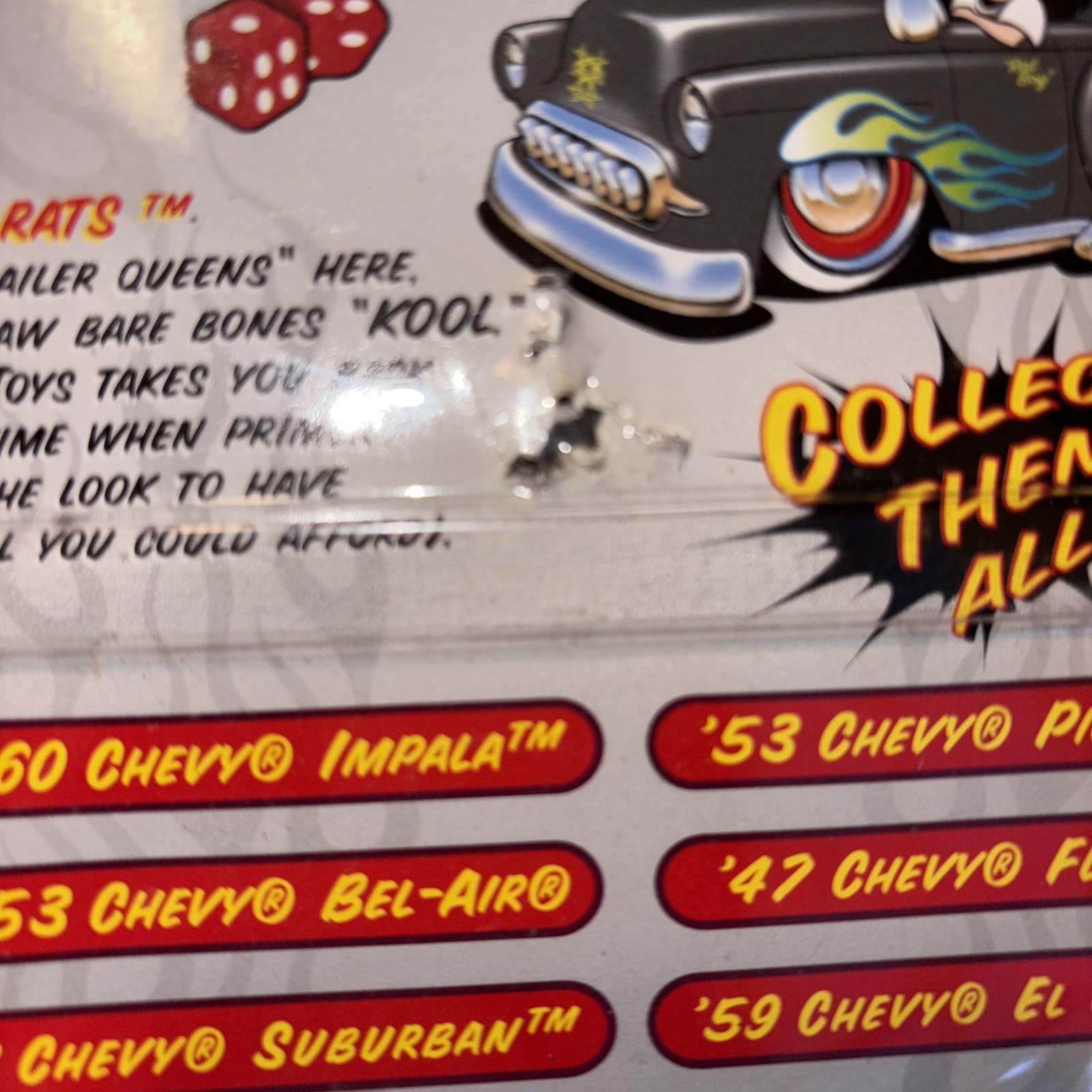 Jada Road Rats 1959 Chevy El Camino Rat Rod 1/64 Scale Diecast Black Flames NIP