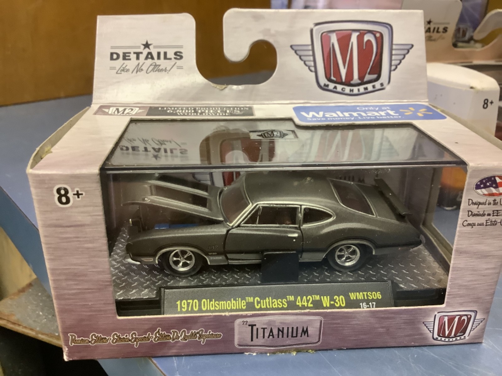 M2 Machines Titanium WMTS06 1970 Oldsmobile Cutlass 442 W-30 1:64 2016 1/6800