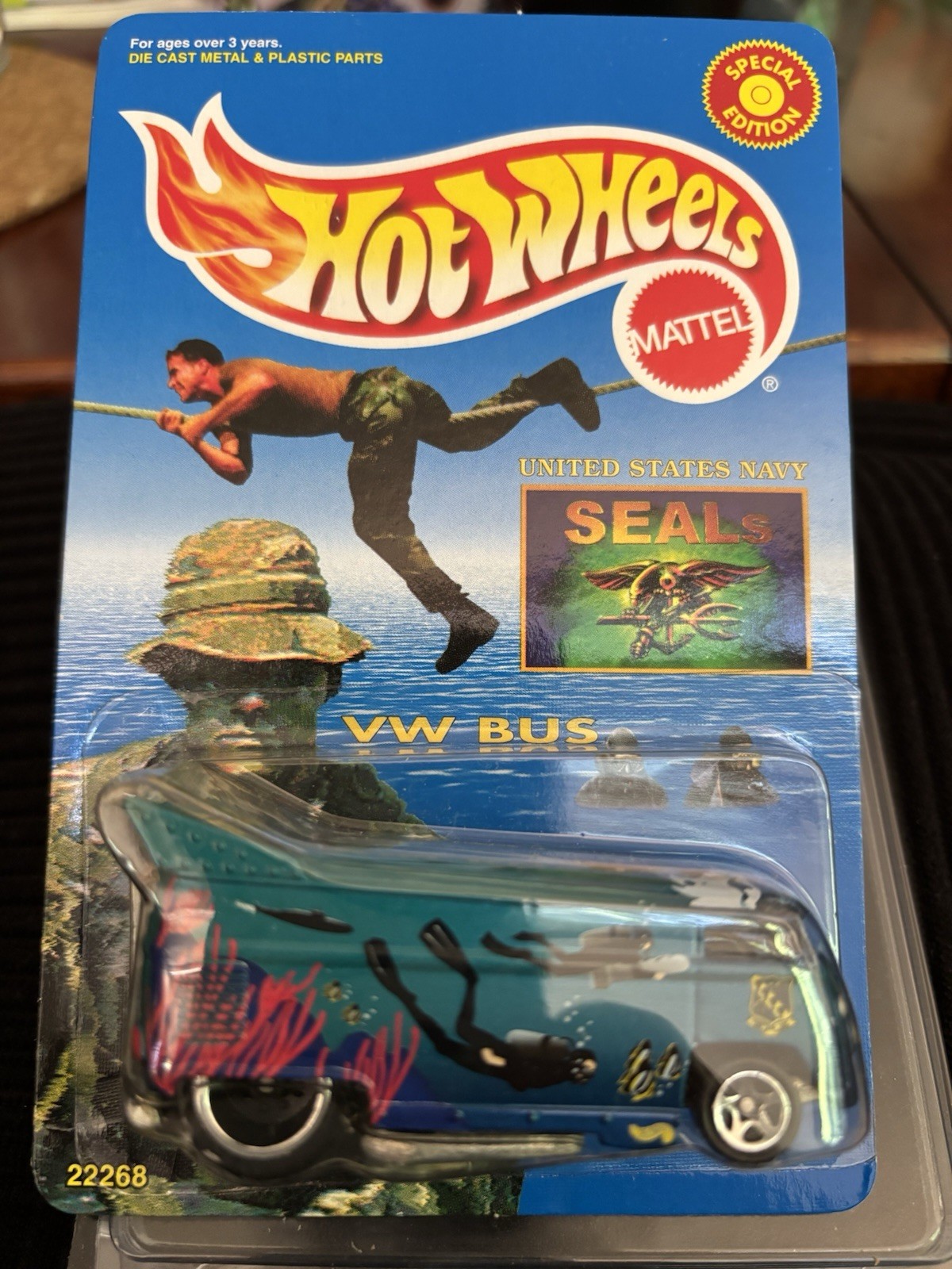 Hot Wheels 1998 United States Navy Seals VW Bus