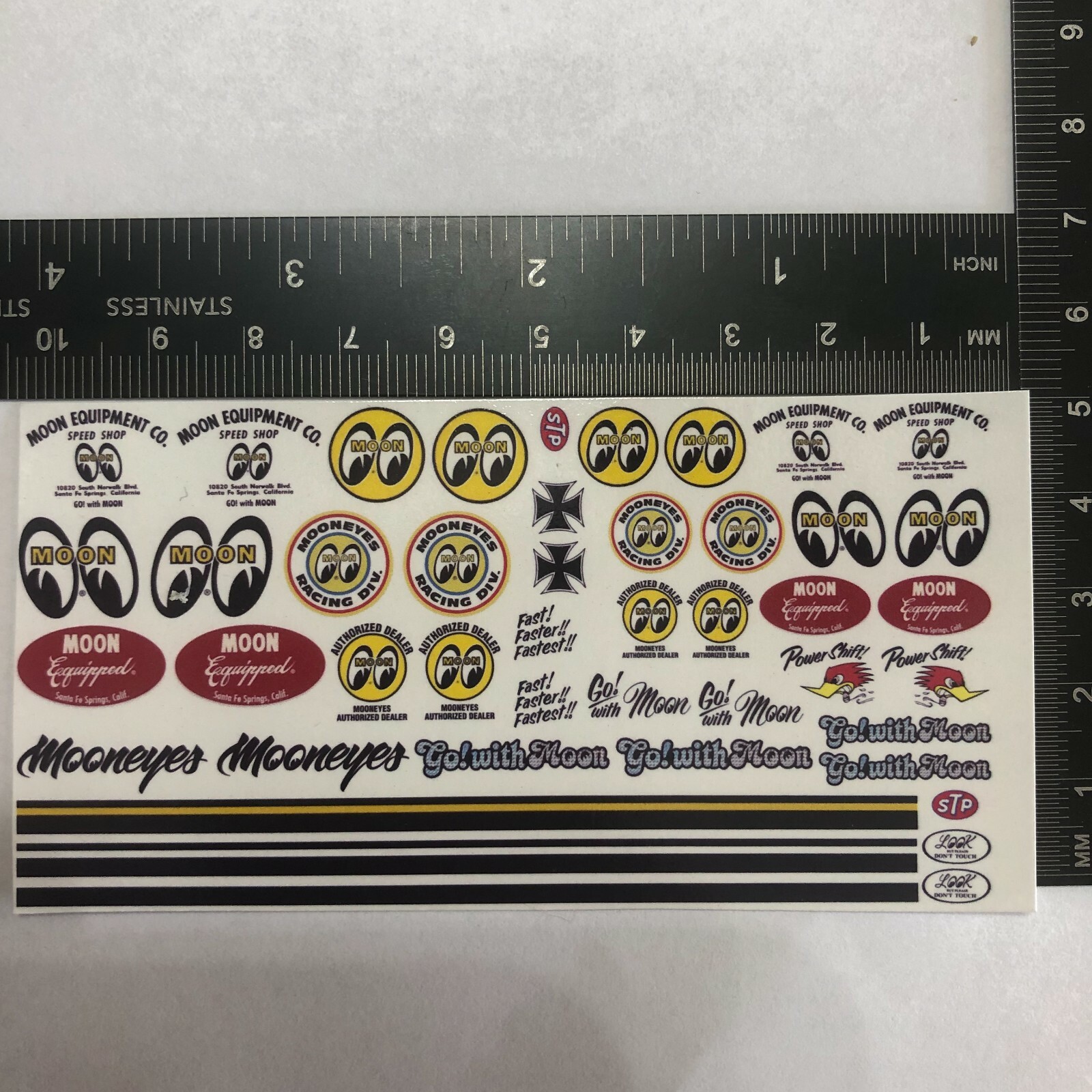 Clear 1:64 Waterslide Decal for Hot Wheels JDM VW Silverado Camaro Mooneyes