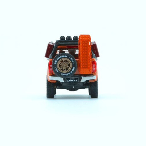 BM Creations 2018 Isuzu D-Max – Orange W/ Accessory Pack – LHD 1:64 Diecast Car