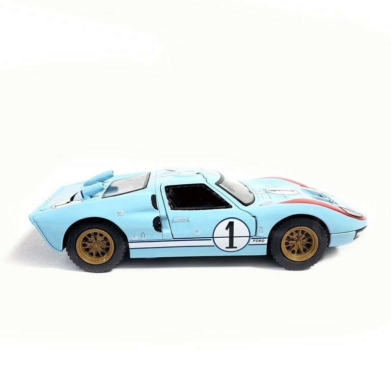 5427DF) Kinsmart 5″ Die-cast: 1966 Ford GT 40 MKII (BLUE) 1/32 Scale