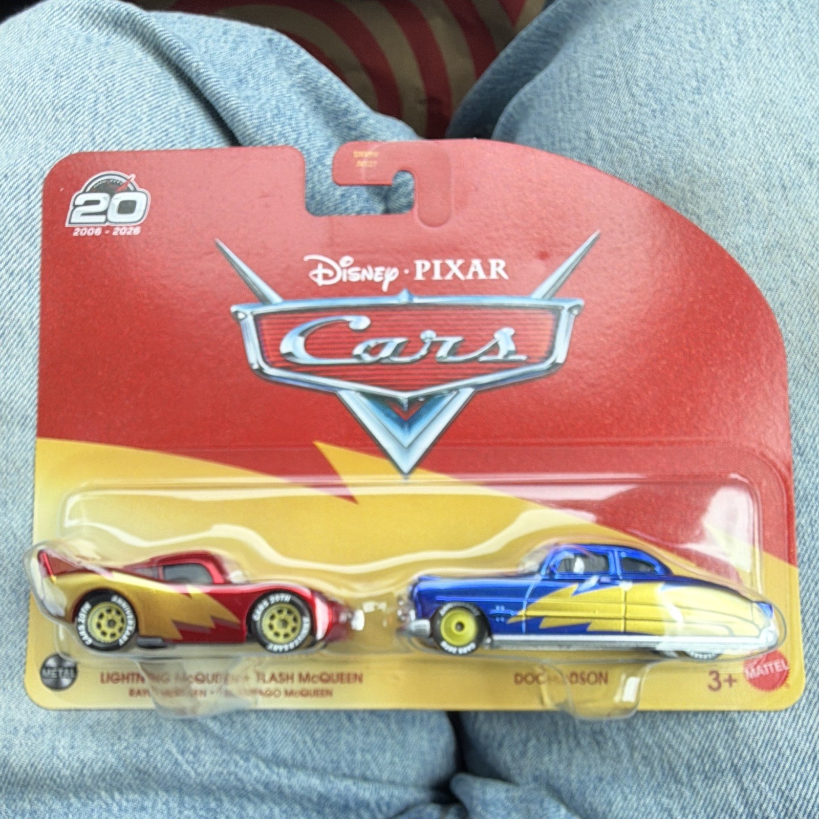 Mattel Disney Pixar Cars 20th Anniversary Lightning McQueen Doc Hudson 2-Pack