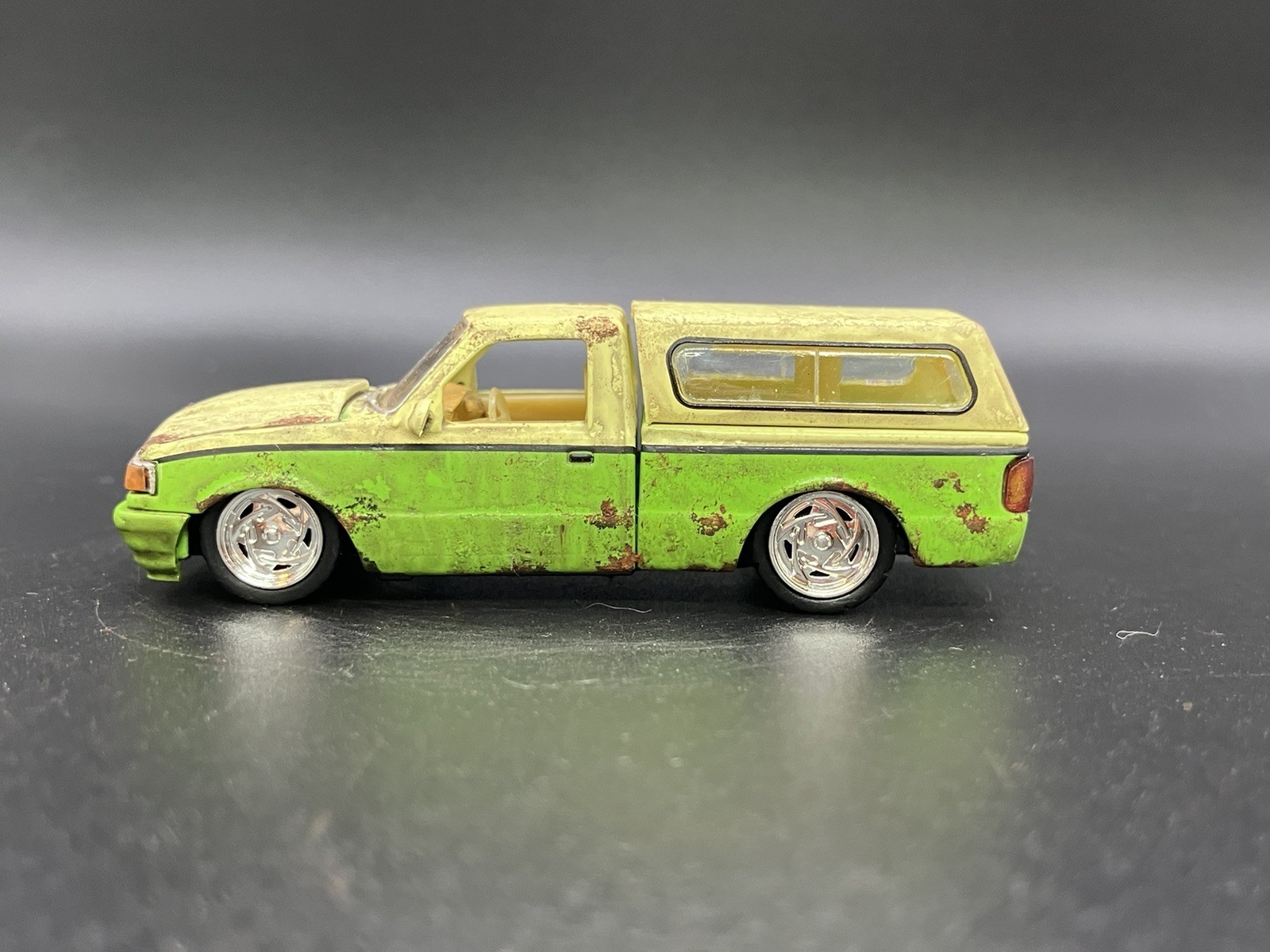 1995 Ford Ranger Pickup Truck Weathered Rusty Barn Find 1/64 Diecast Custom M2