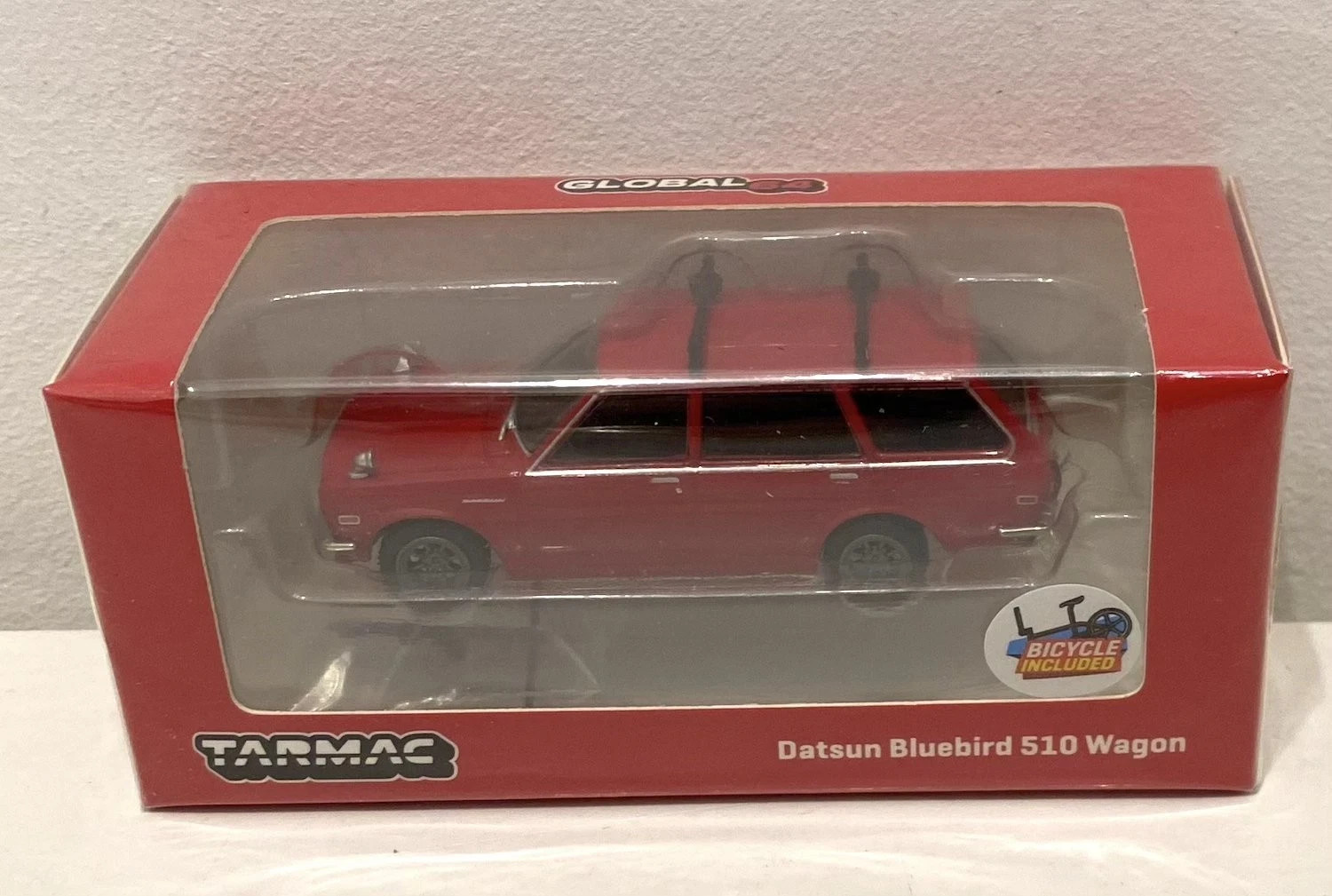 Tarmac Datsun 510 Bluebird Wagon With Bicycle 1:64 Scale Brand New in Box