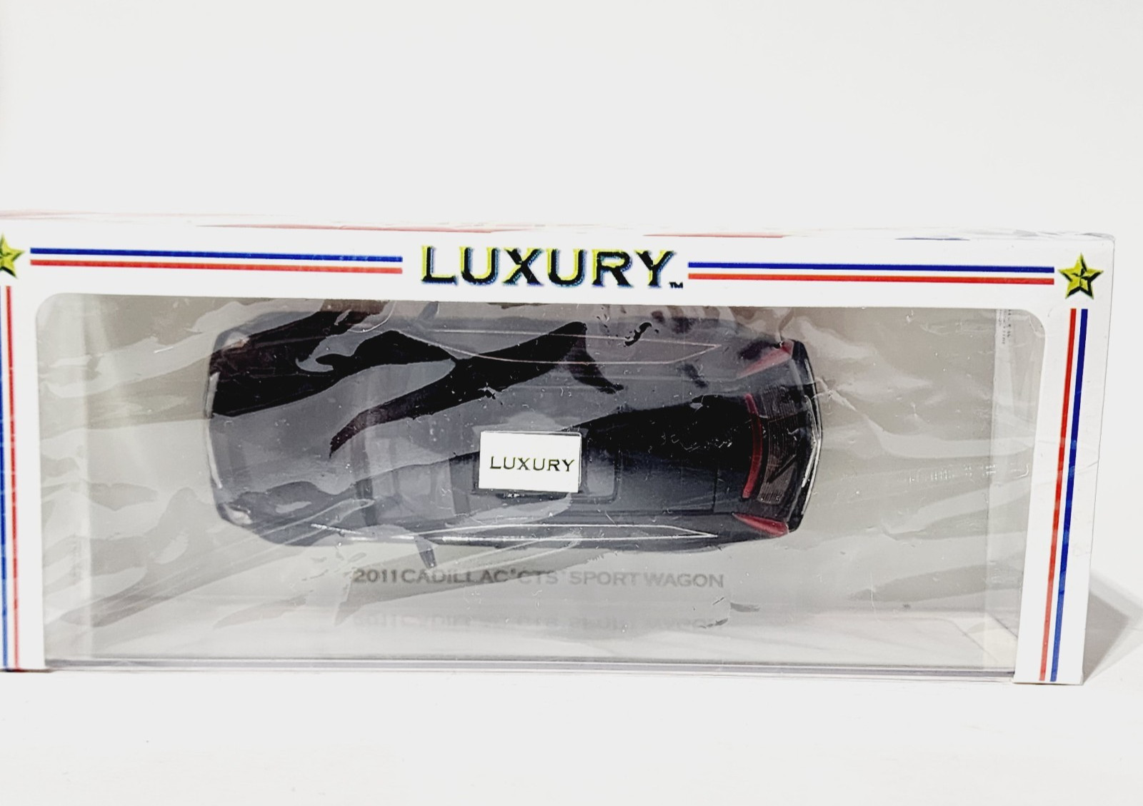 LUXURY COLLECTIBLES 1/43 BLACK CADILLAC 2011 CTS SPORT WAGON NEW Die Cast Model