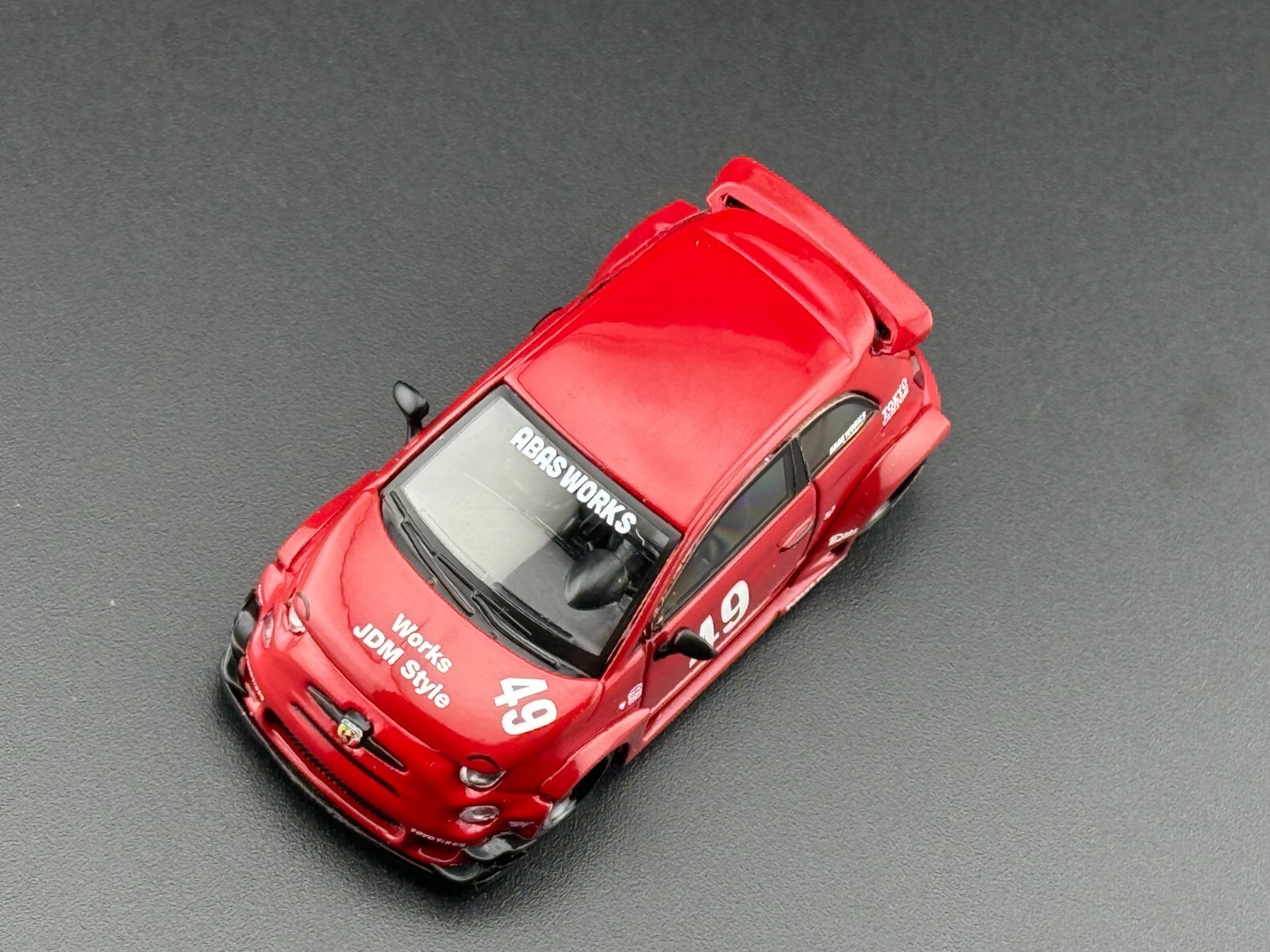 Mini GT LB-WORKS x Abas Works ABARTH 595 Red #963 1/64