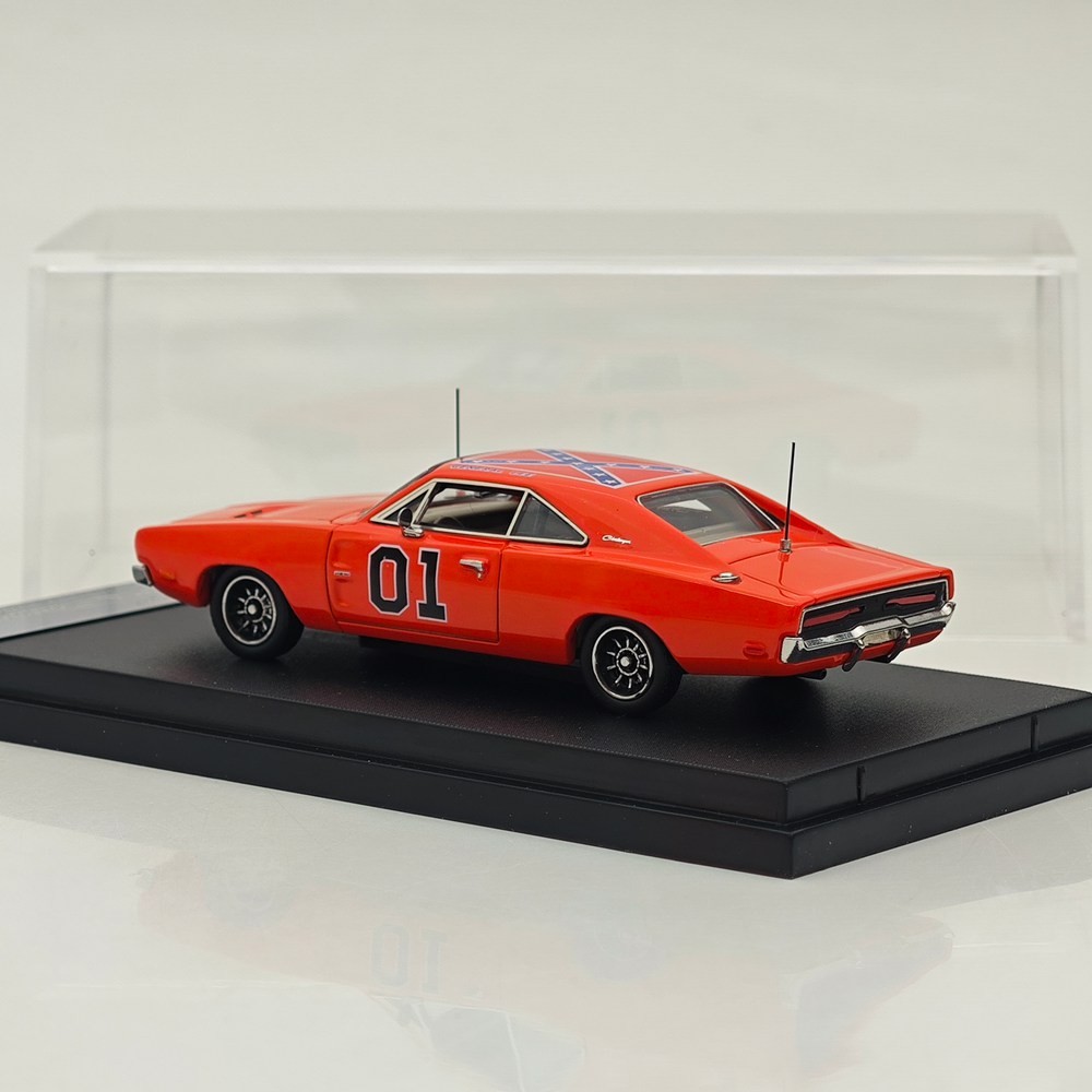 Mini Forge 1:64 1969 Dodge Charger General Lee Red Diecast Metal Car Limited